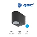 Aplique de parede Intra 1 luz GU10 Max. 35W IP44 Antracite