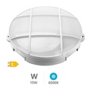 Oxalis round LED wall light  with grille 15W 6500K White