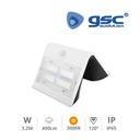 Aplique solar con sensor 3,2W 3000K Blanco