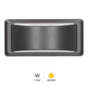 Aplique de parede LED Anthe 11W 4000K IP65 Cinza antracite