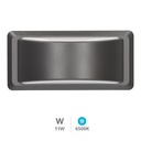 Aplique de parede LED Anthe 11W 6500K IP65 Cinza antracite