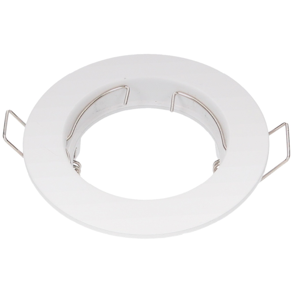 Anneau fixe Fana rond à encastrer Ø77 mm Blanc mat