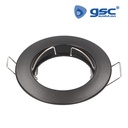 Downlight fixo Fana redondo encastrável Ø77mm Preto mate