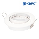 Downlight orientável Mebrat redondo encastrável Ø84mm Branco mate