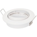 Mebrat Rounded Recessed Mebrat Movable Fixture for Dichroich lamps Matt White