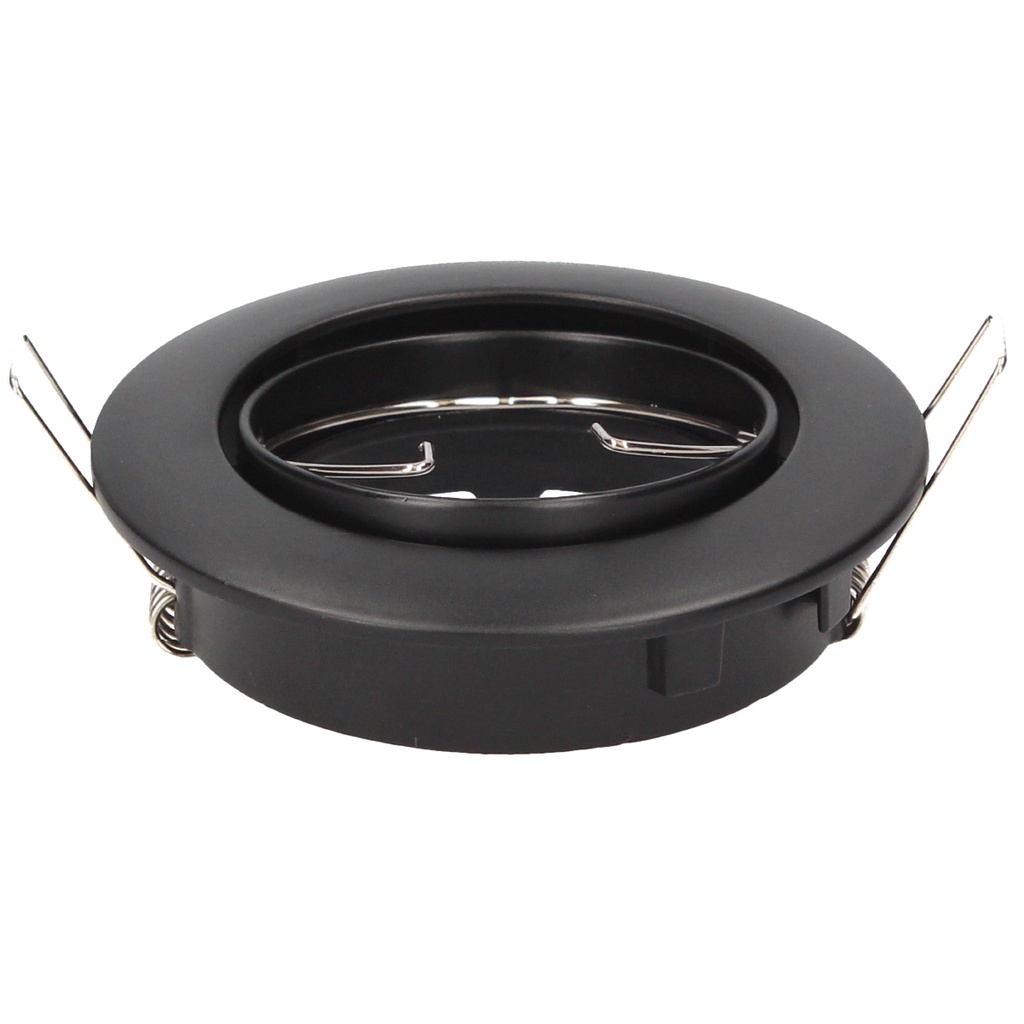 Anneau basculant Mebrat rond à encastrer Ø84 mm Noir mat