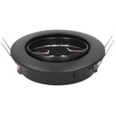 Downlight orientável Mebrat redondo encastrável Ø84mm Preto mate