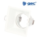 Taitu Squared Recessed Fixed fixture for Dichroich lamps Anti Glare White
