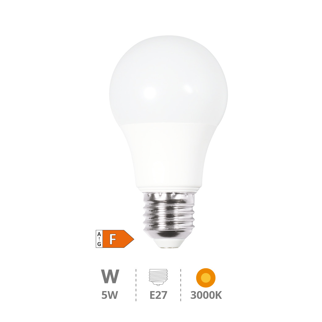 A55 LED bulb 5W E27 3000K