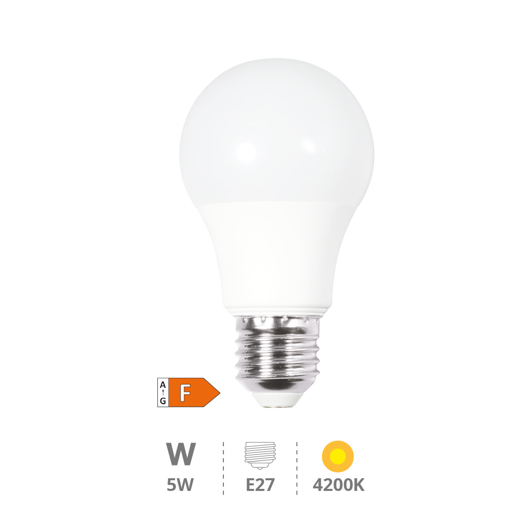 A55 LED bulb 5W E27 4200K