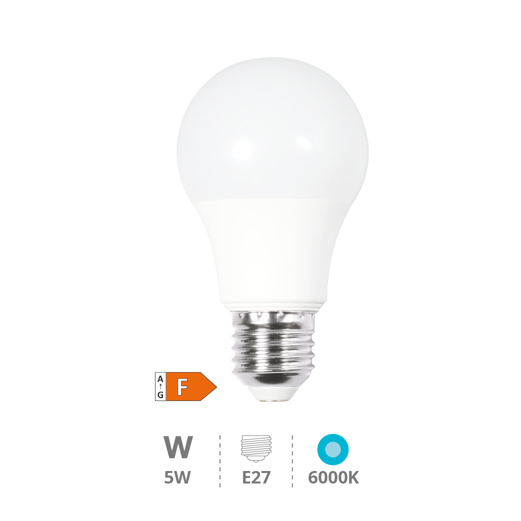 A55 LED bulb 5W E27 6000K