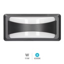 Aplique de parede LED Anthe 11W 6500K IP65 Cinza antracite
