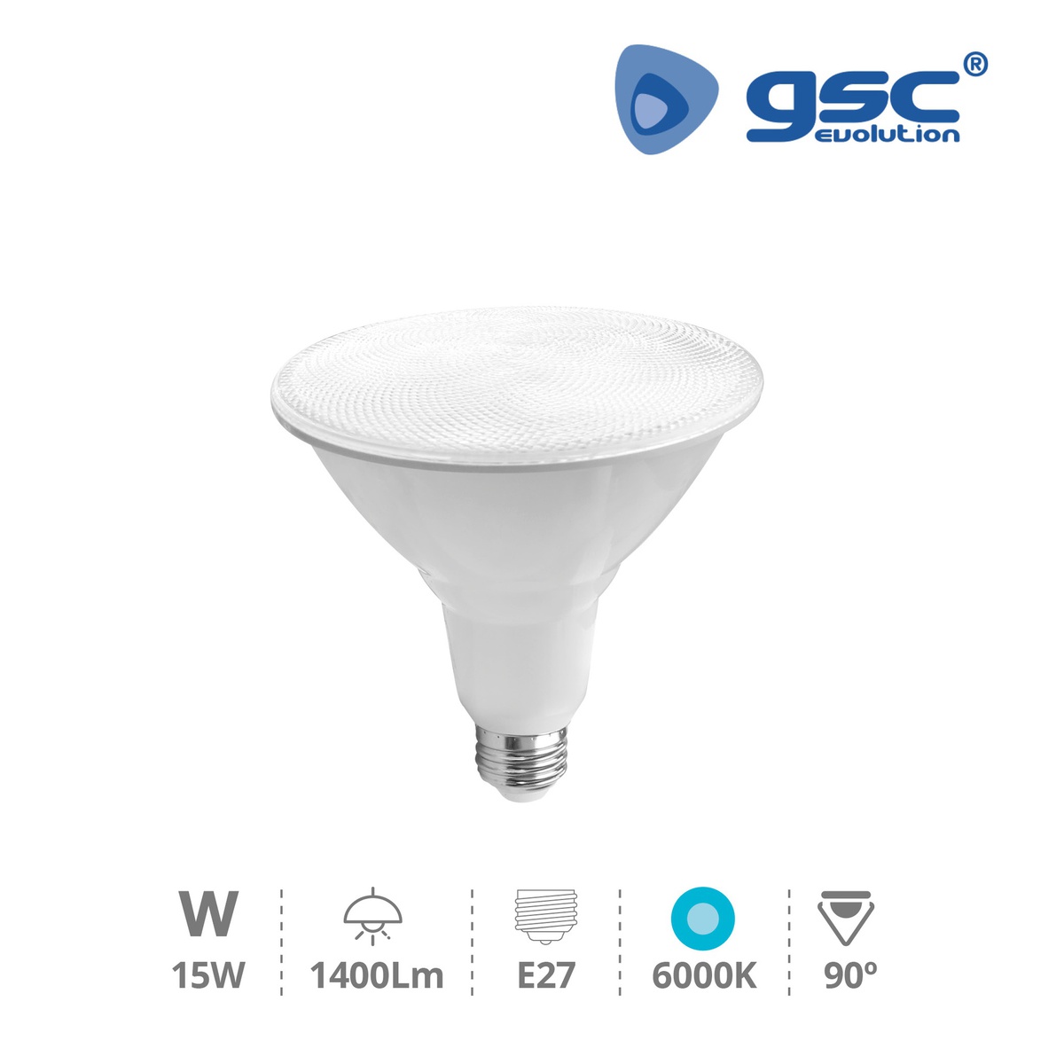 PAR38 lamp 15W E27 6000K IP65