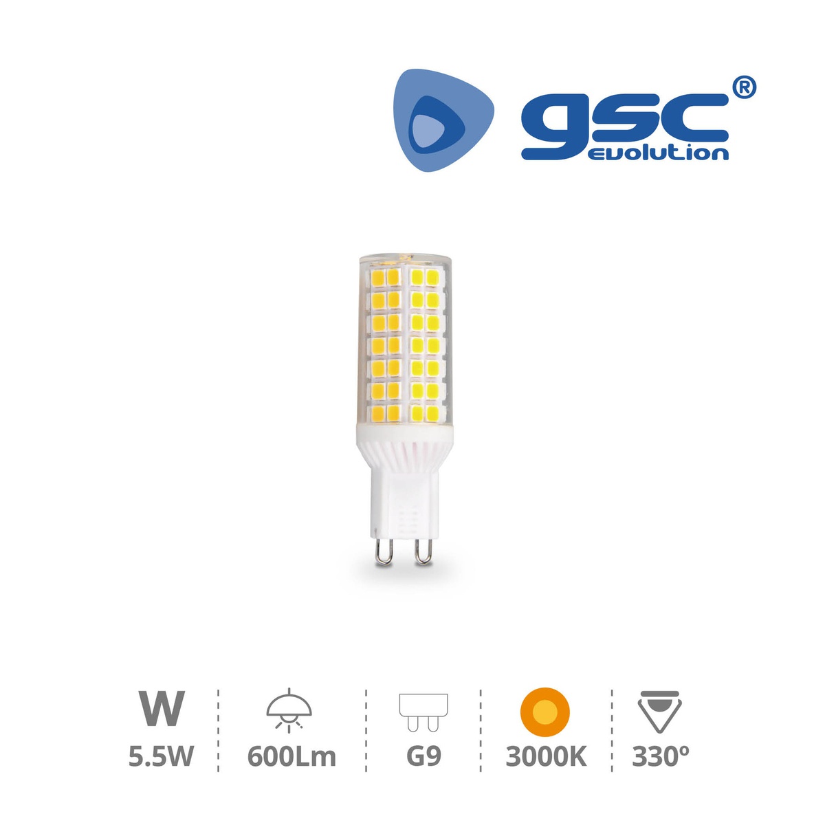 Lámpara 5.5W G9 3000K