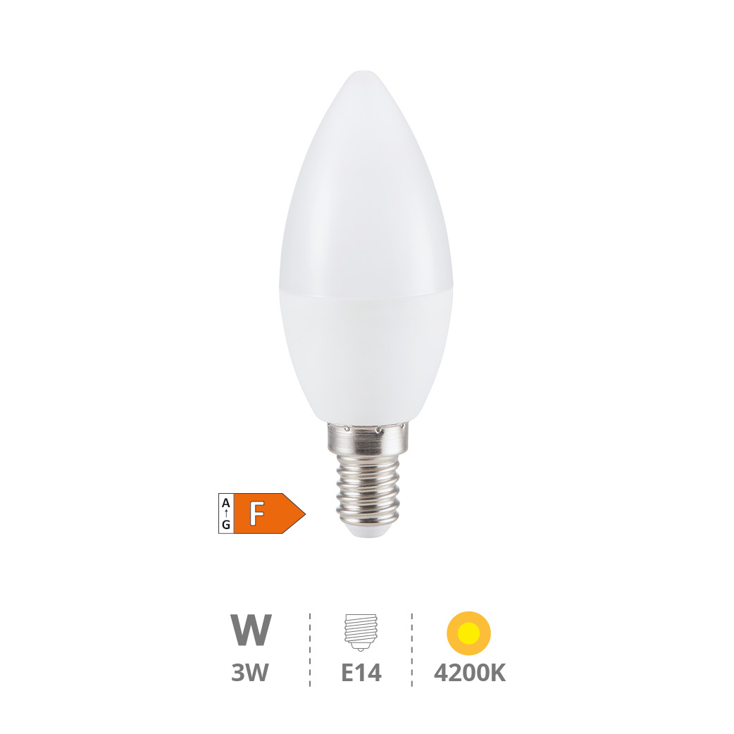 C37 LED bulb 3W E14 4200K