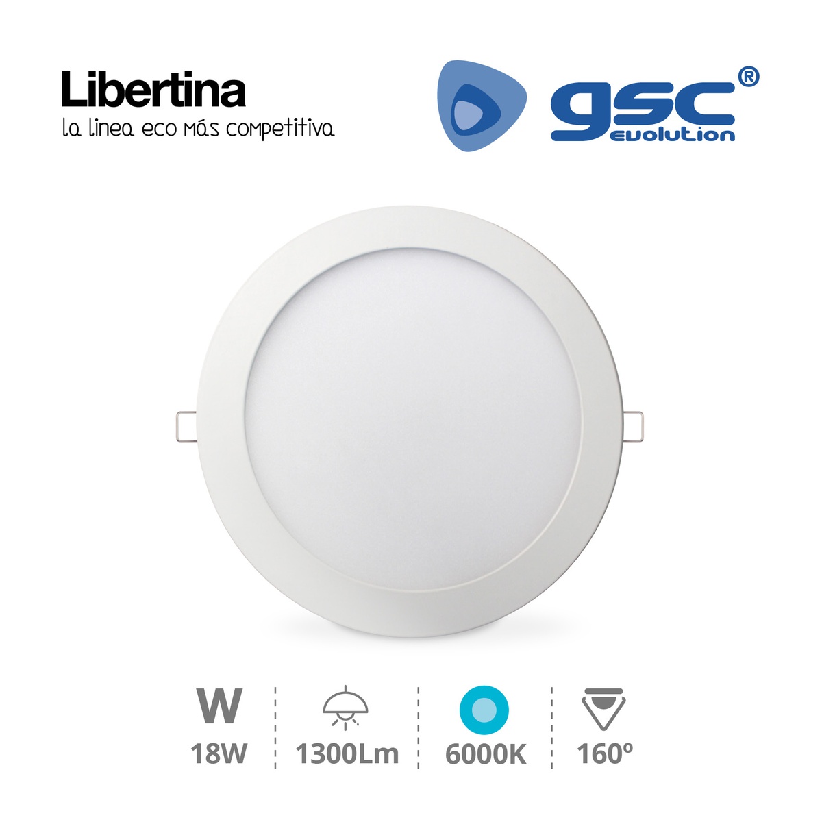 Downlight empotrable 18W 6000K - Libertina