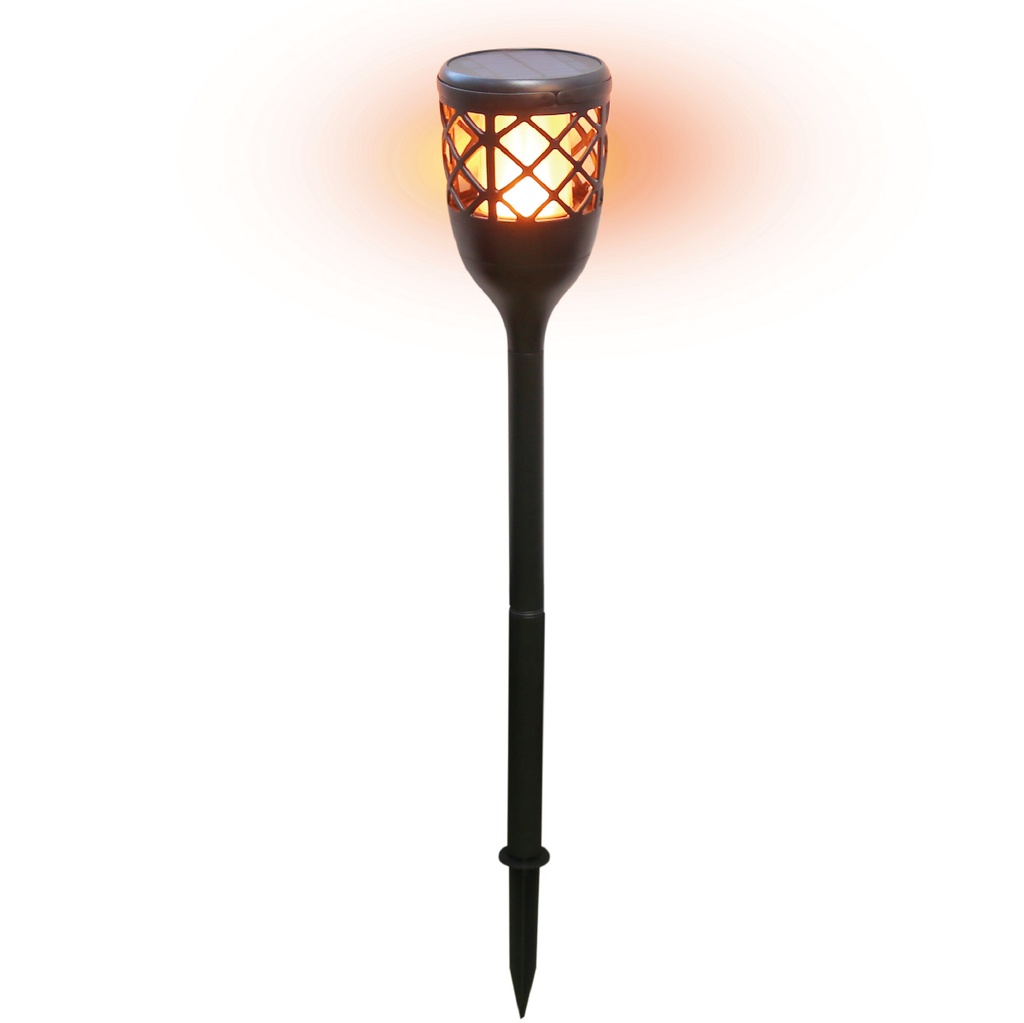 Piquet effet feu solaire rechargeable/USB IP65