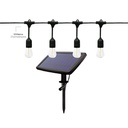 Kit de grinalda decorativa solar Doik 10 m 20 suportes de lâmpadas IP44