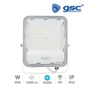 Proyector aluminio 30W 6500K IP65 Blanco