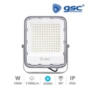 Proyector aluminio 100W 6500K IP65 Gris