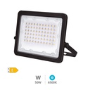 Projecteur aluminium LED 50W 6500K IP65 noir