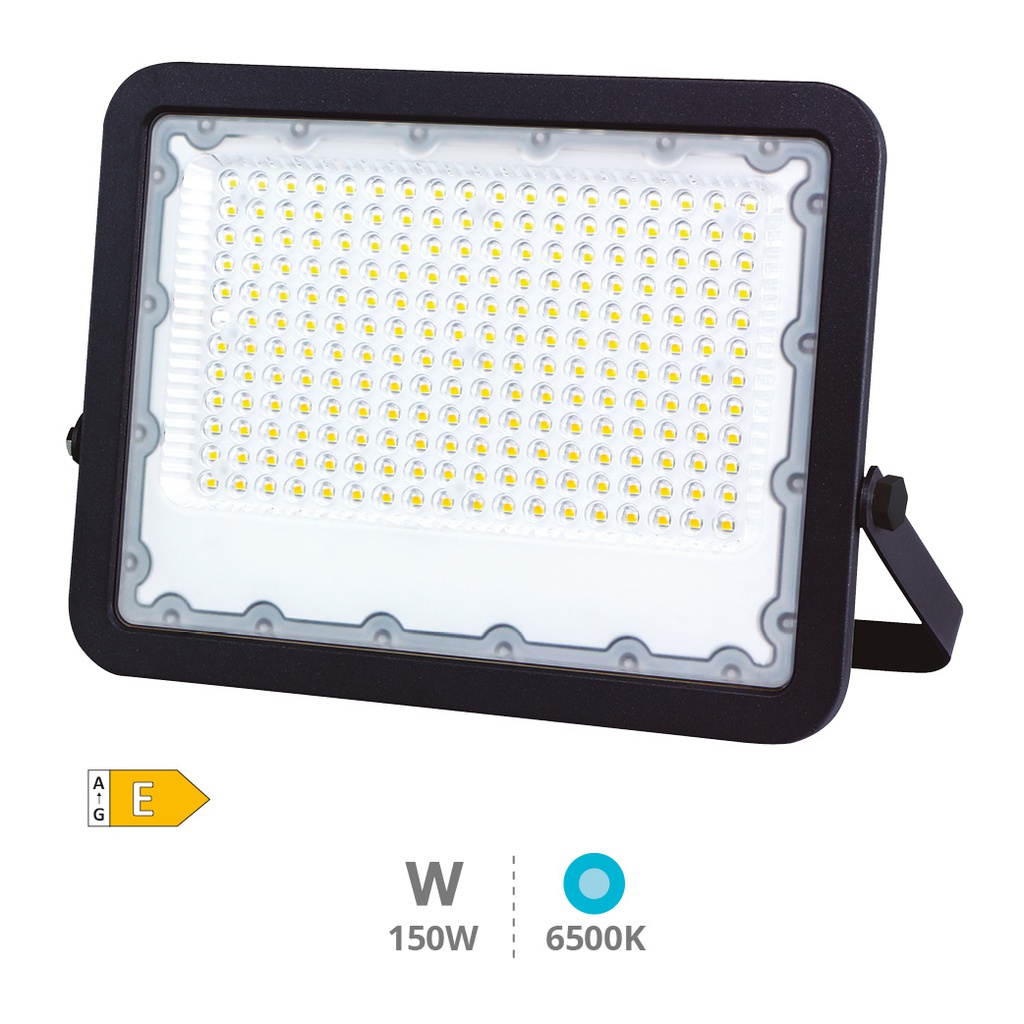 Proyector aluminio LED 150W 6500K IP65 Negro