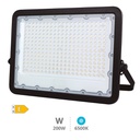 Proyector aluminio LED 200W 6500K IP65 Negro