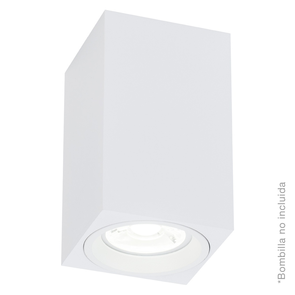 Spot de plafond carré Sehay blanc mat