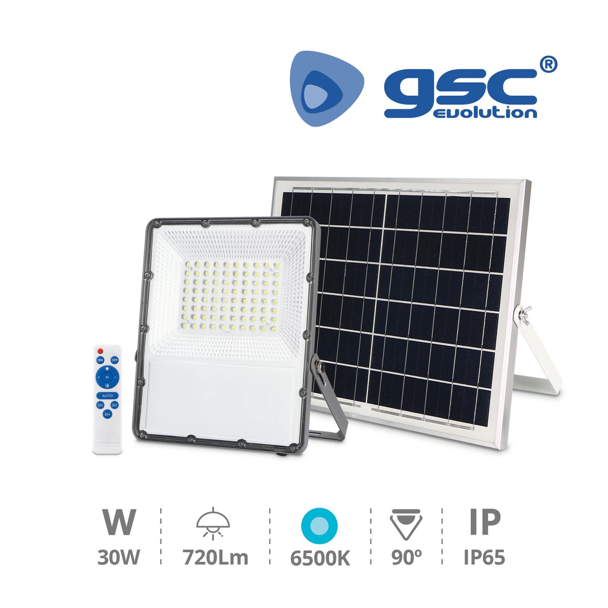 Projecteur solaire LED Samon 5 W 6500K IP65