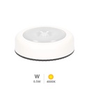 Luz de armário LED redonda com sensor de movimento 0,5 W 4000 K