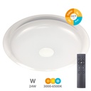 Plafon teto Venus 24 W 3000 K a 6500 K regulável