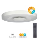 Milano Led Ceiling Light & night light 30W (3000K - 6000K) y 60W (4200K) 3000K Dimmable