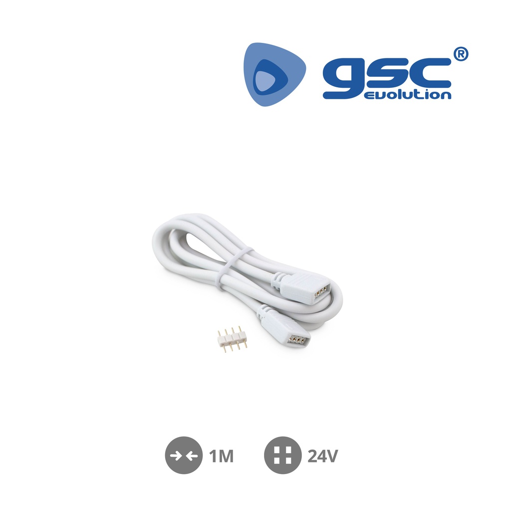 Rallonge pour bande LED RGB mâle à femelle 1 M