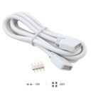 Alargador para tira LED RGB macho a hembra 1M