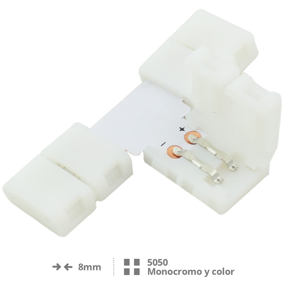 Clip en forma de T 8mm SMD2835