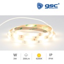 Kit 1,2M tira LED con sensor de movimiento y crepuscular 3W 4200K