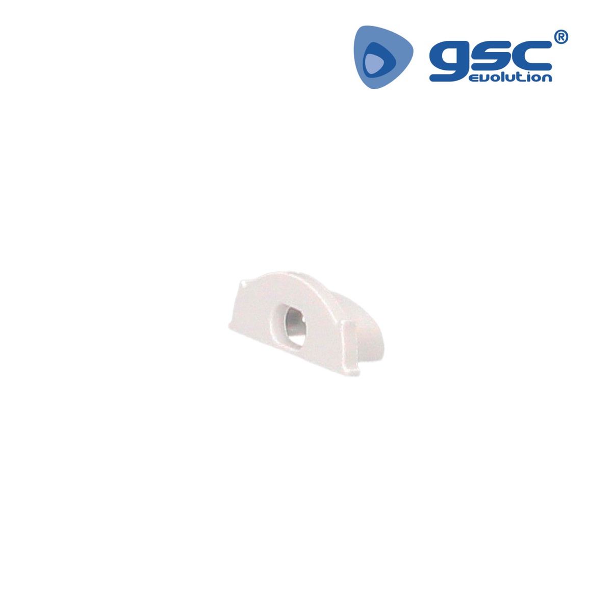 Spare end cap with hole for aluminum profile 204025001