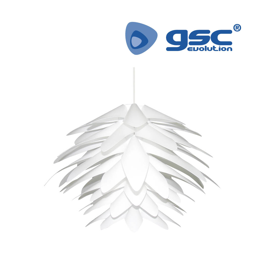 Lampara colgante Jade E27 Blanco