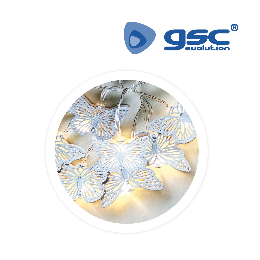 Mariposas blancas 2700-3000K 1,95M