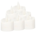 Set of 6 decorative LED candles 36mm