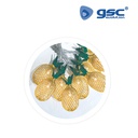 Piñas LED doradas 1,5M 2700 - 3000K
