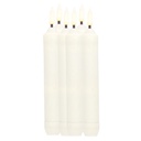 Pack 6 bougies décoratives LED bougeoir 160 mm