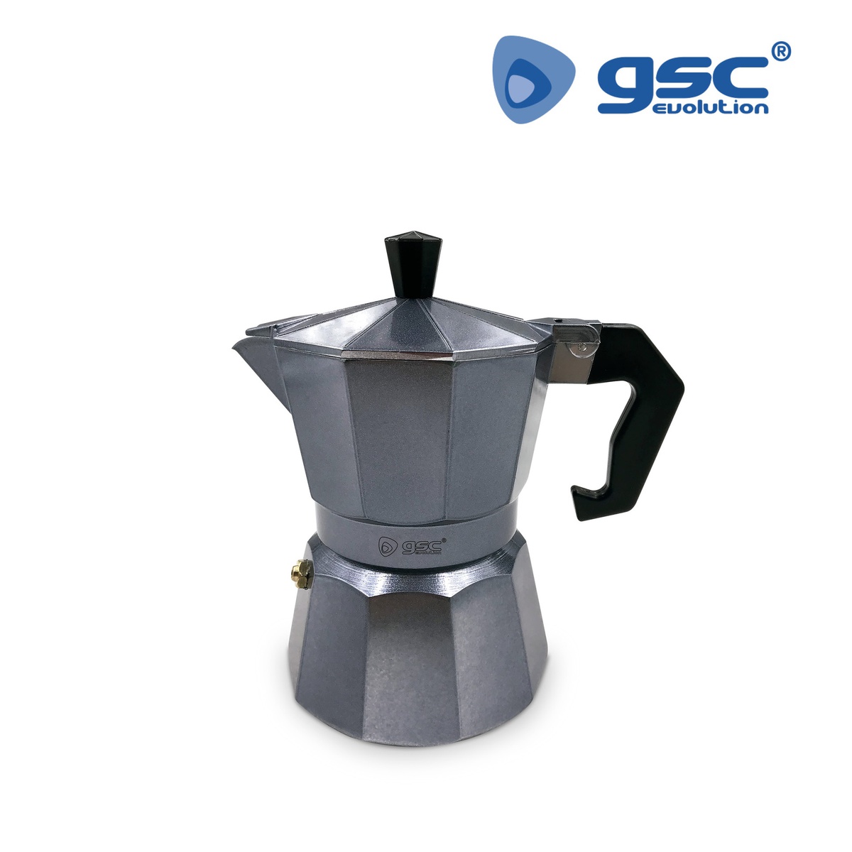 Cafetera Luwak 3 tazas Gris granito