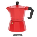Machine à café Kalossi 3 tasses Rouge