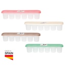 Formas para gelo com tampa para 6 cubos - Retrátil 12un 