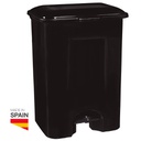 [402005003] Rubbish bin with pedal 80L Black