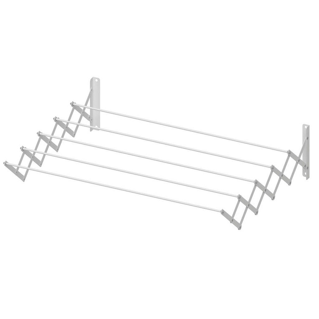 Extensible foldable clothes drying rack