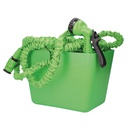 Kit tuyau d’arrosage flexible type serpent 10 M - 30 M + panier avec crochet