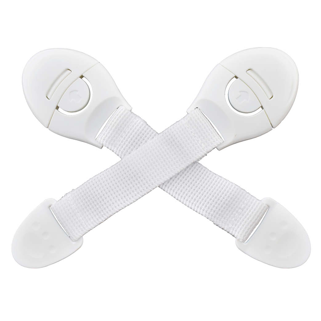 Pack of 2 adjustable safety closures for doors