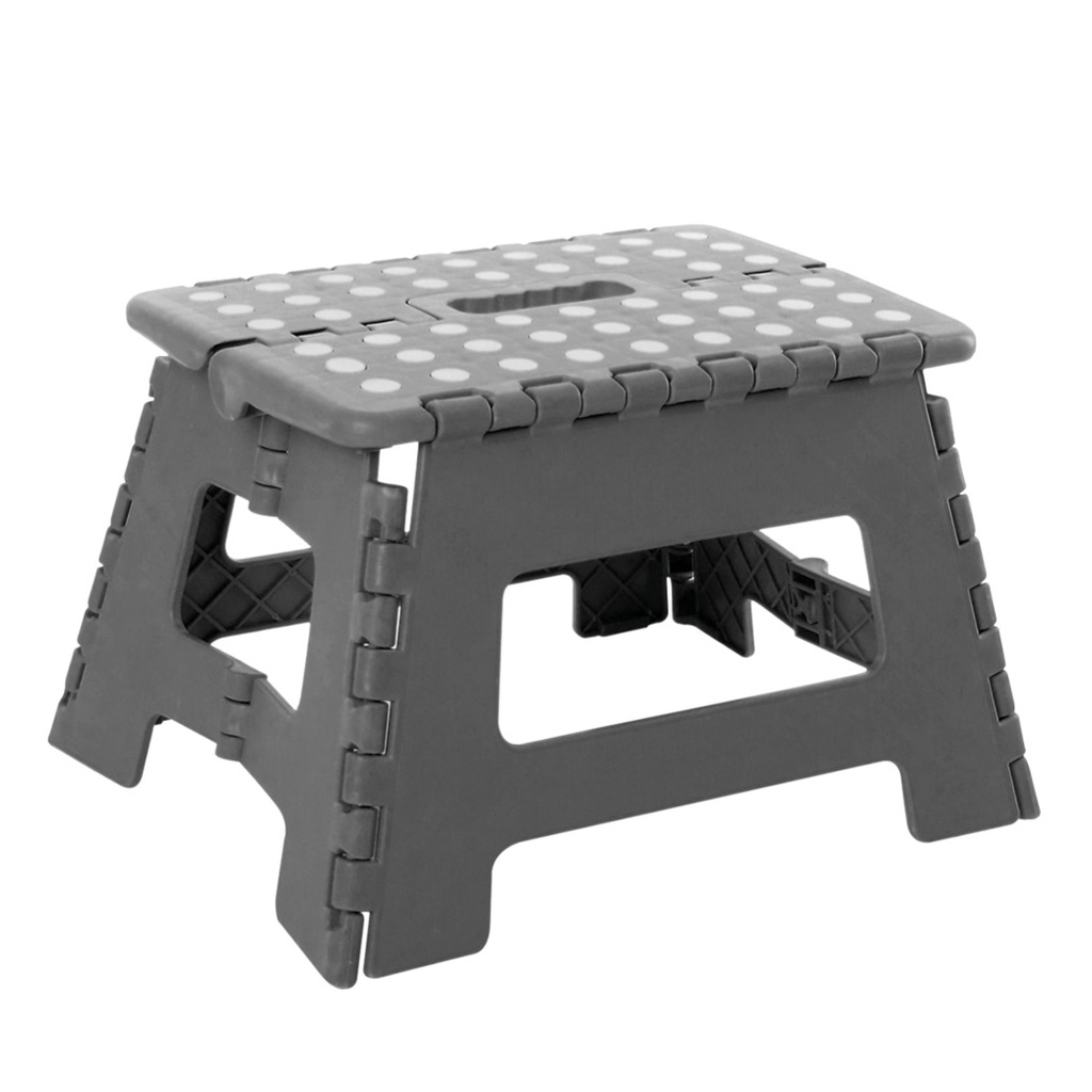 Folding plastic stool
